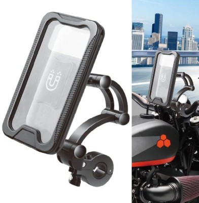 FKU 2024 S806 Waterproof Bike Cell Phone Holder for Bicycle Phone Case Bike Mobile Holder(Black)