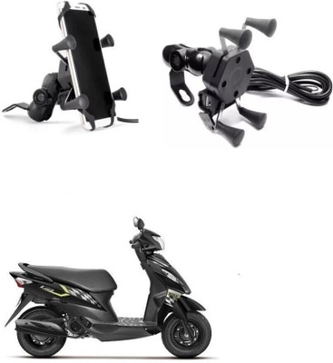 AUTODAZZ Phone Holder Rotation Motorcycle Smartphone Touch Screen Bike Mobile Holder(Black)
