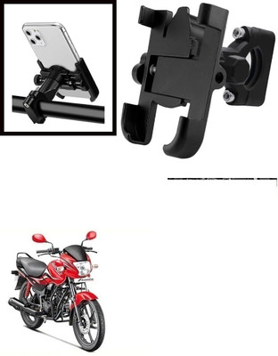 Ultra Wise 360 Degree Rotating Mirror Universal Bike Mount Holder Version 2 Metal Body Bike Mobile Holder(Black)