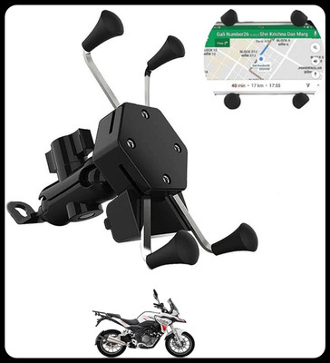 GAURIENTERPRIES Black Kekra Shape Mobile Holder For Bike-1 Bike Mobile Holder(Black)