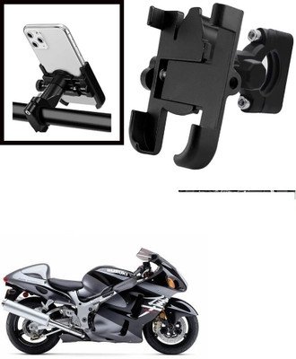 Ultra Wise 360 Degree Rotating Mirror Universal Bike Mount Holder Version 2 Metal Body Bike Mobile Holder(Black)