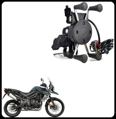 GAURIENTERPRIES SPIDER DESIGN X GRIP MOBILE HOLDER-069 Bike Mobile Holder(Black)