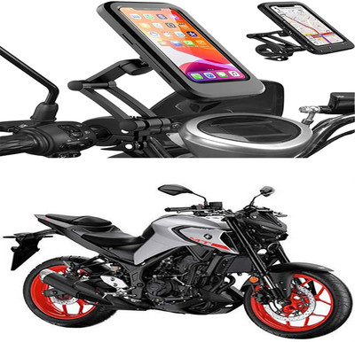 MS Wholesellar Handlebar Mobile Holder Waterproof Easy Installation Moun... Bike Mobile Holder(Black)