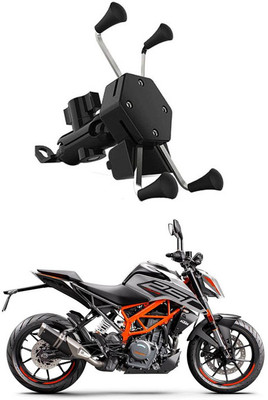AYW Bike Mobile X-Grip Holder With Charger For KTM-250-Duke Bike Mobile Holder(Black)