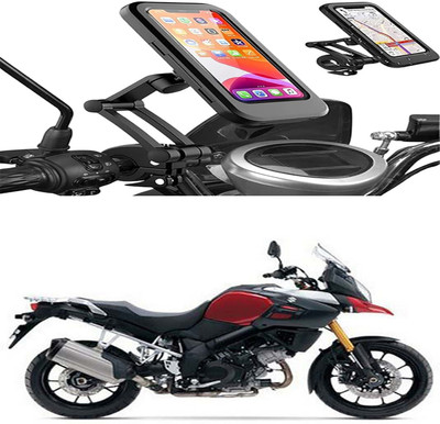 MS Wholesellar Motorcycle Phone Holder Waterproof Shockproof & Dustproof... Bike Mobile Holder(Black)