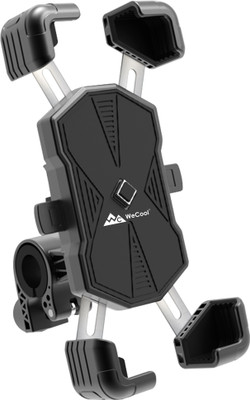WeCool WeCool 360° Rotational Stable Mobile Holder for Bike with One click Locking Bike Mobile Holder(Black)