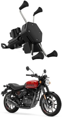 AYW Bike Mobile X-Grip Holder With Charger For Royal-Enfield-Hunter-350 Bike Mobile Holder(Black)