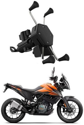 rajcell Premium Bike Mobile X-Grip Holder With Charger For Ktm-390-Adventure Bike Mobile Holder(Black)