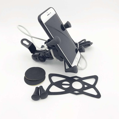 INGPRIDE X - Grip Bike Mobile Charger with Phone Holder Bike Mobile Holder(Black)