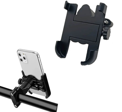 Vagary Universal Bike Mobile Holder Metal Body 360 Degree Rotating Handlebar Metal Body Bike Mobile Holder(Black)