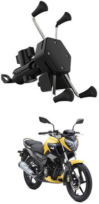 AYW Bike Mobile X-Grip Holder With Charger For TVS-Raider-125 Bike Mobile Holder(Black)