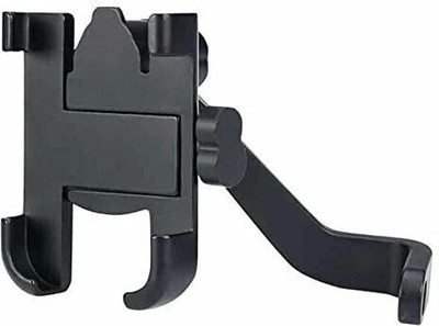 Vishal Mart CNC Bike Mount Holder for Navigation 360 Degree Rotating Handlebar Metal Stand Bike Mobile Holder(Black)