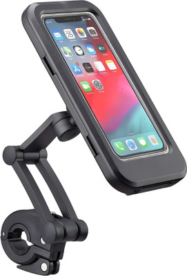 Jinila 360° Rotation Waterproof Bike Phone Mount Holder Bicycle Cell Phone Stand Bike Mobile Holder(Black)