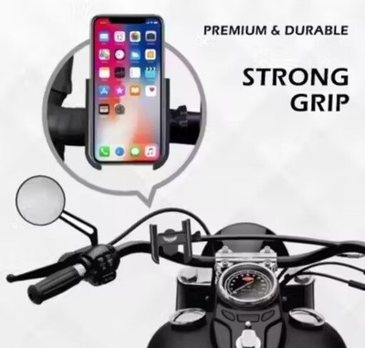 Takatak Bicycle Handlebar C-1 360° Rotation Adjustable Phone Mount Stand Bike Mobile Holder(Black)