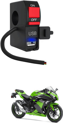 LOVMOTO Universal LED Fog Lights Switch with USB Charging 113 1 A Bike Mobile Charger