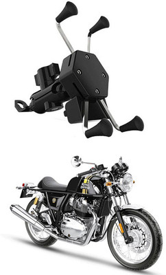 AYW Bike Mobile X-Grip Holder With Charger For Royal-Enfield-Continental-GT-650 Bike Mobile Holder(Black)