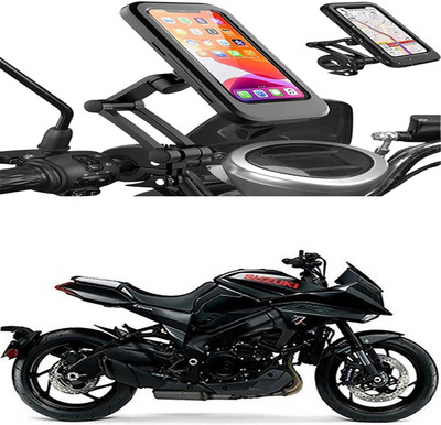 MS Wholesellar Waterproof Bike Phone Holder with 360° Rotation Bike Mobile Holder(Black)