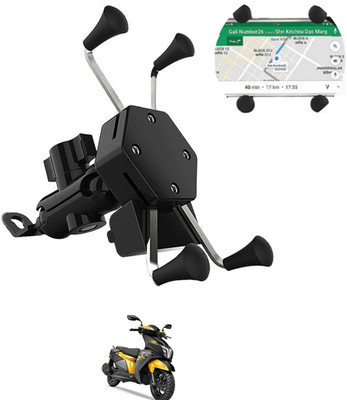 MSNP Bike X-Grip Moble Holder With Waterproof USB Charger For Universal For bike Bike Mobile Holder(Black)