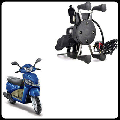 GAURIENTERPRIES SPIDER DESIGN X GRIP MOBILE HOLDER-175 Bike Mobile Holder(Black)