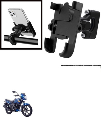 SRPHERE 360 Degree Rotating Mirror Universal Bike Mount Holder Version 2 Metal Body Bike Mobile Holder(Black)