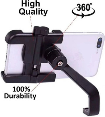 Naveneha C 2 360 Dgree Metal Bike Mobile Holder(Black)