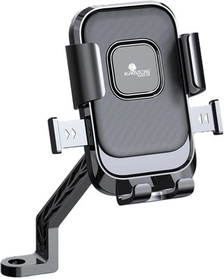Kratos Bike Mobile Holder | Rearview Mirror Mount | Anti-Shake | 360� Rotation Bike Mobile Holder(Black)