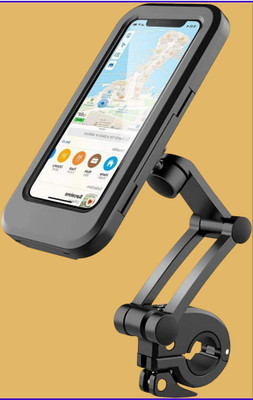 Galaxyway Bike Phone Mount Waterproof Phone Holder 360 Rotation_n5 Bike Mobile Holder(Black)