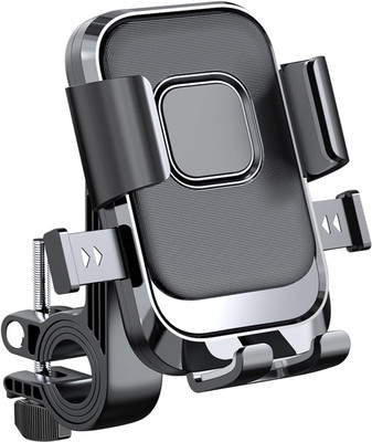 Motocore adjustable anti shake cycle & bike mobile stand for all mobile waterproof Bike Mobile Holder(Black)
