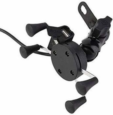 ALLEXTREME EXHSMH1 Universal X-Grip Spider Mobile Holder Adjustable Cell Phone 360 Degree Bike Mobile Holder(Black)