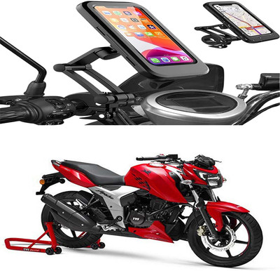 MS Wholesellar 360 Rotation Bike Phone Holder for Motorcycles & Scooters Bike Mobile Holder(Black)
