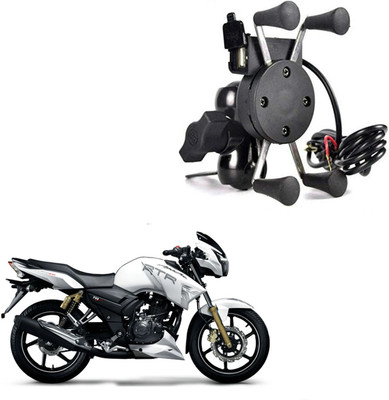 rajcell SPIDER DESIGN X GRIP MOBILE HOLDER-075 Bike Mobile Holder(Black)