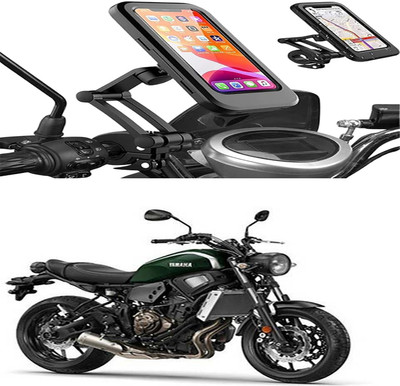MS Wholesellar Motorcycle Phone Holder Waterproof Shockproof & Dustproof... Bike Mobile Holder(Black)