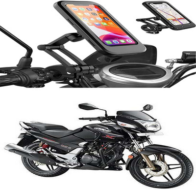 MS Wholesellar Motorcycle Phone Holder Waterproof Shockproof & Dustproof... Bike Mobile Holder(Black)