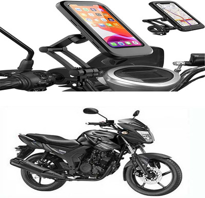 MS Wholesellar Handlebar Mobile Holder Waterproof Easy Installation Moun... Bike Mobile Holder(Black)