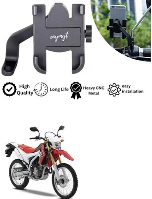 Naveeneha Universal GPS Mirror Fitting C 2 Bike Mobile Holder(Black)