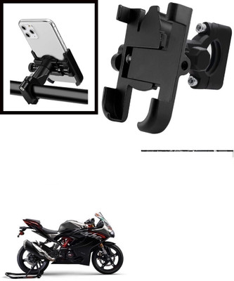 Ultra Wise 360 Degree Rotating Mirror Universal Bike Mount Holder Version 2 Metal Body Bike Mobile Holder(Black)