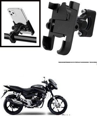 GAURIENTERPRIES C 1 GPS Metal Pulsar/Discover/Splender/Activa Bike Mobile Holder(Black)