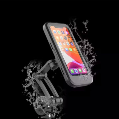 Gentle e kart 360° Adjustable Universal Motorcycle Phone Mount Bike Mobile Phone Holder Bike Mobile Holder(Black)