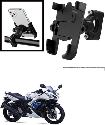 Hench 360 Degree Rotating Mirror Universal Bike Mount Holder Version 2 Metal Body Bike Mobile Holder(Black)
