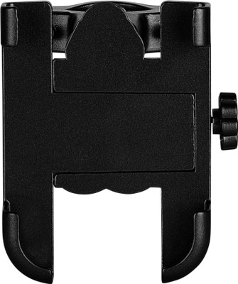 STROMBUCKS Metal C-1 Mobile Holder Stand 360 Degree Rotating with Stable Cradle Clamp Bike Bike Mobile Holder(Black)