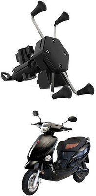 rajcell Bike Mobile X-Grip Holder With Charger For Hero-Electric-Photon Bike Mobile Holder(Black)