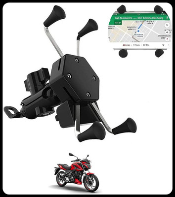 GAURIENTERPRIES Black Kekra Shape Mobile Holder For Bike-1 Bike Mobile Holder(Black)