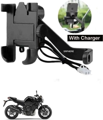 SRPHERE Aluminum Alloy C2 Waterproof bike mobile holder With Charger For FZ1 Bike Mobile Holder(Black)