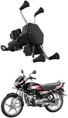 AYW Bike Mobile X-Grip Holder With Charger For Hero-HF-Deluxe Bike Mobile Holder(Black)