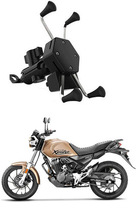AYW Bike Mobile X-Grip Holder With Charger For Hero-Xpulse-200-T Bike Mobile Holder(Black)