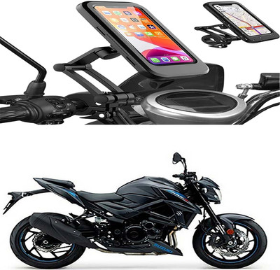 MS Wholesellar Waterproof Handlebar Phone Mount with Touchscreen Compati... Bike Mobile Holder(Black)