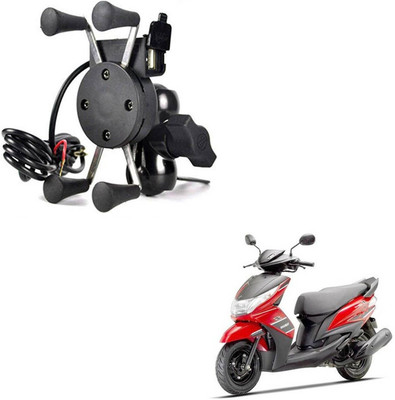 INGPRIDE SPIDER DESIGN X GRIP MOBILE HOLDER-228 Bike Mobile Holder(Black)