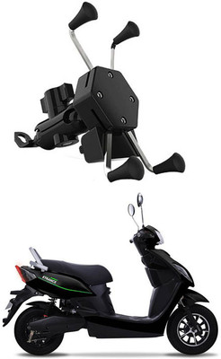 RKPSP Waterproof & Premium Bike Mobile X-Grip Holder With Charger For pure-Etrance-Neo Bike Mobile Holder(Black)