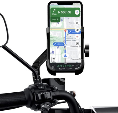 Bodoma Waterproof Stand Bike Mount 360‚° Rotation Bike Bicycles All Mobiles GPS Bike Mobile Holder(Black)