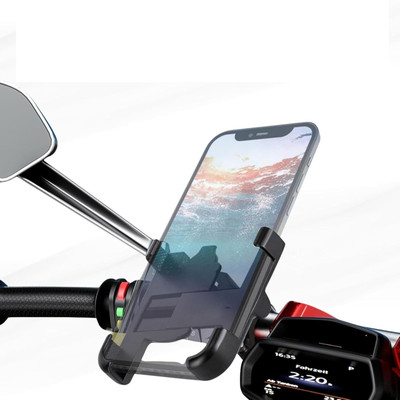 FwellT Bike Mobile Handlebar Holder/stand waterproof for GPS Navigation Bike Mobile Holder(Black)